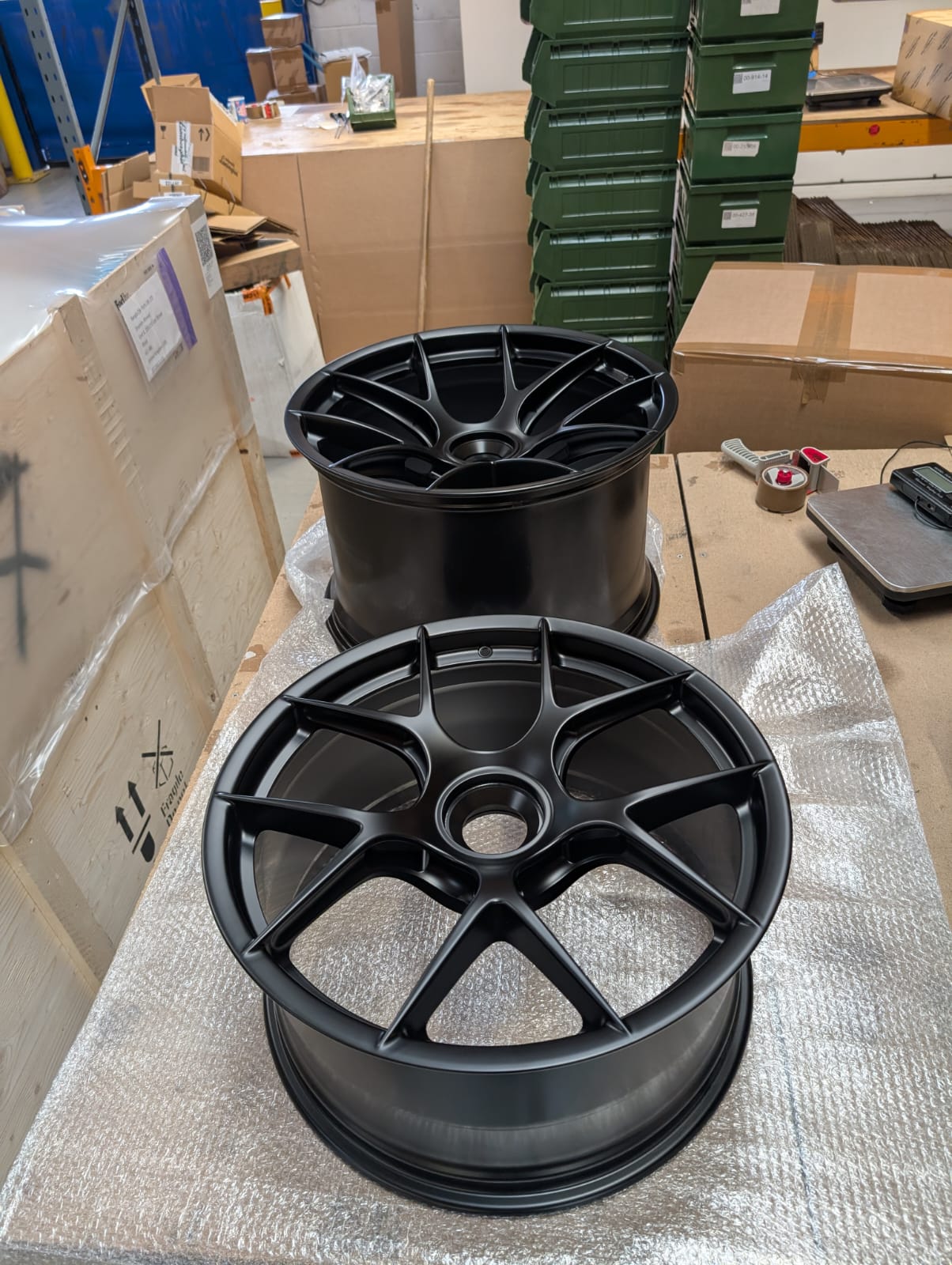 PORSCHE 991.2 GT3 RS OEM Magnesium wheels - satin black